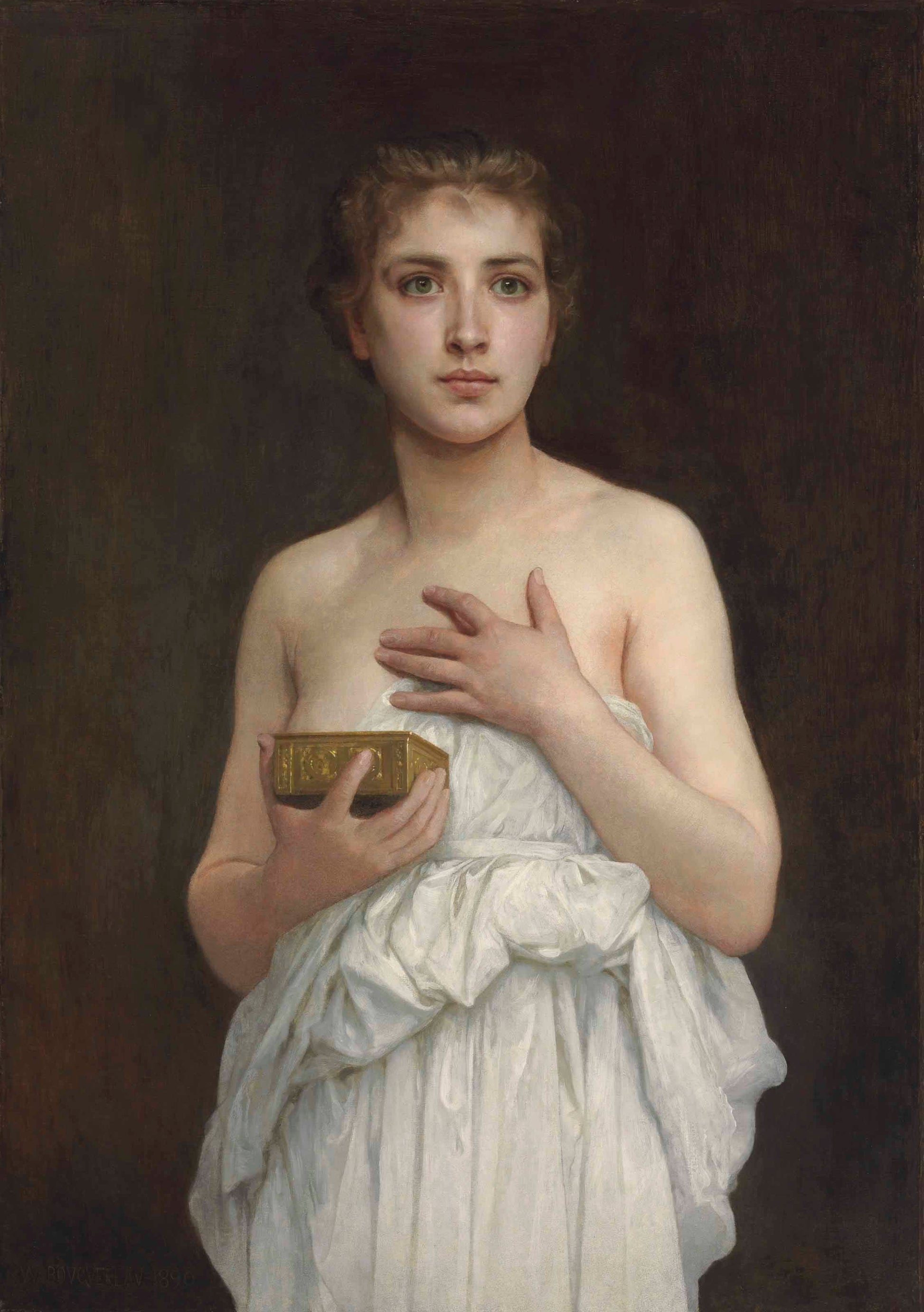 Reproduction du tableau « Pandore - Bouguereau » par Alpha Reproduction en peinture à l’huile