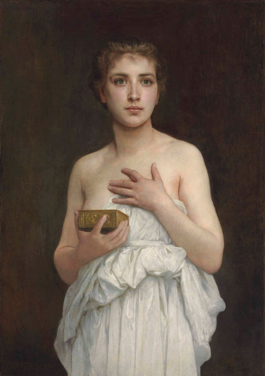 Reproduction du tableau « Pandore - Bouguereau » par Alpha Reproduction en peinture à l’huile