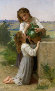 At the Fountain - Bouguereau