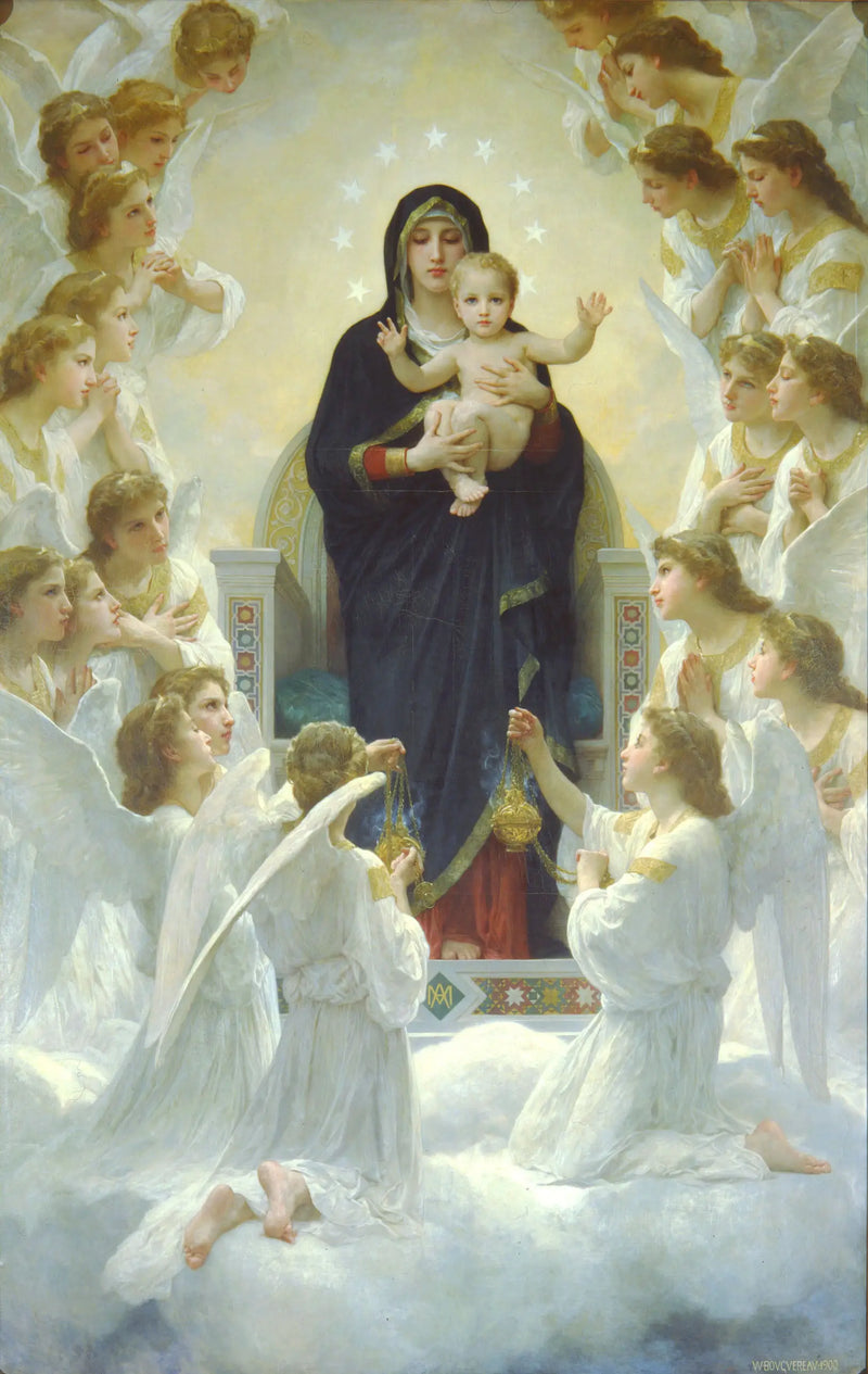 The Virgin with Angels - Bouguereau