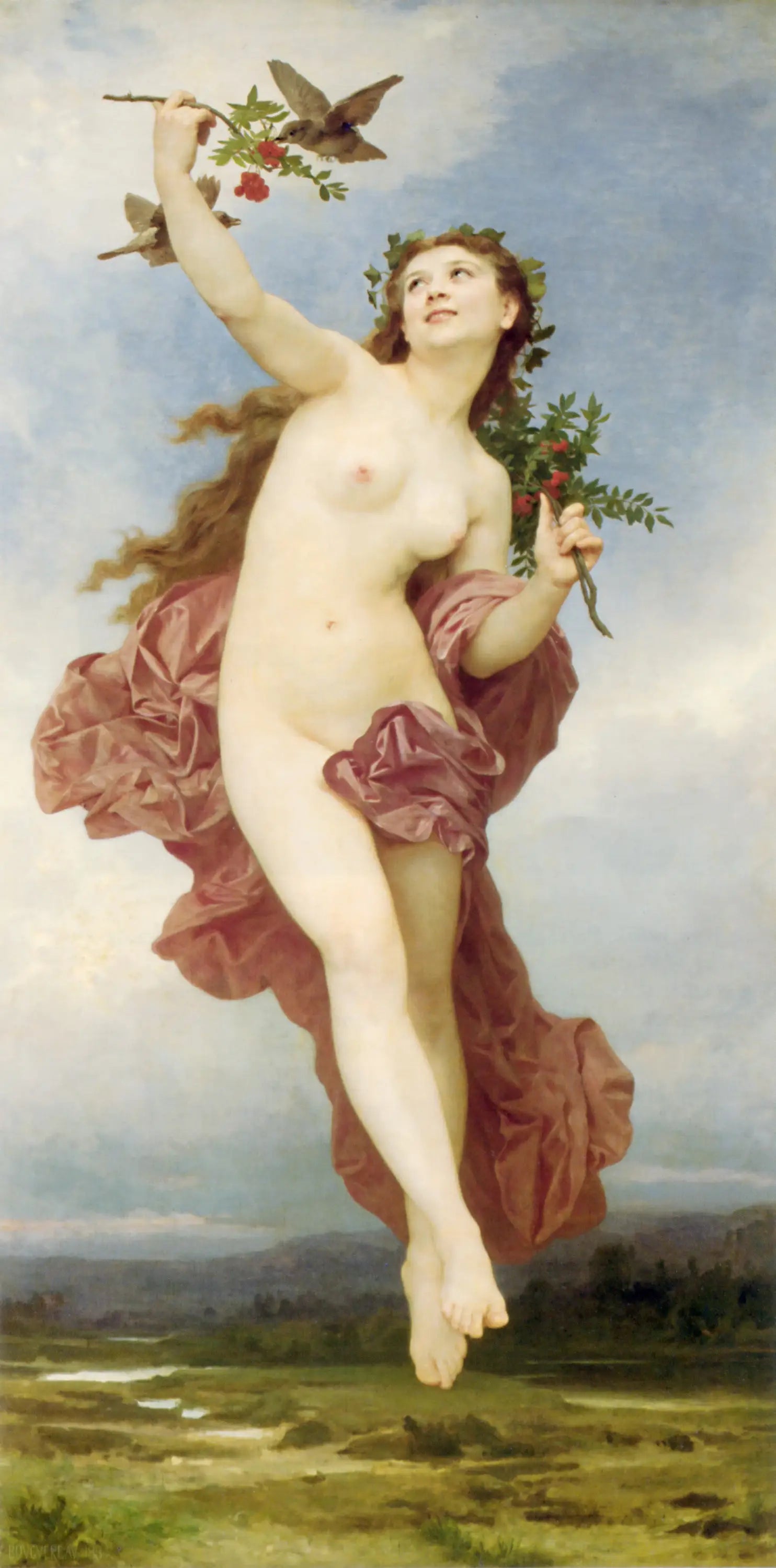 Reproduction du tableau « Le Jour - Bouguereau » par Alpha Reproduction en peinture à l’huile