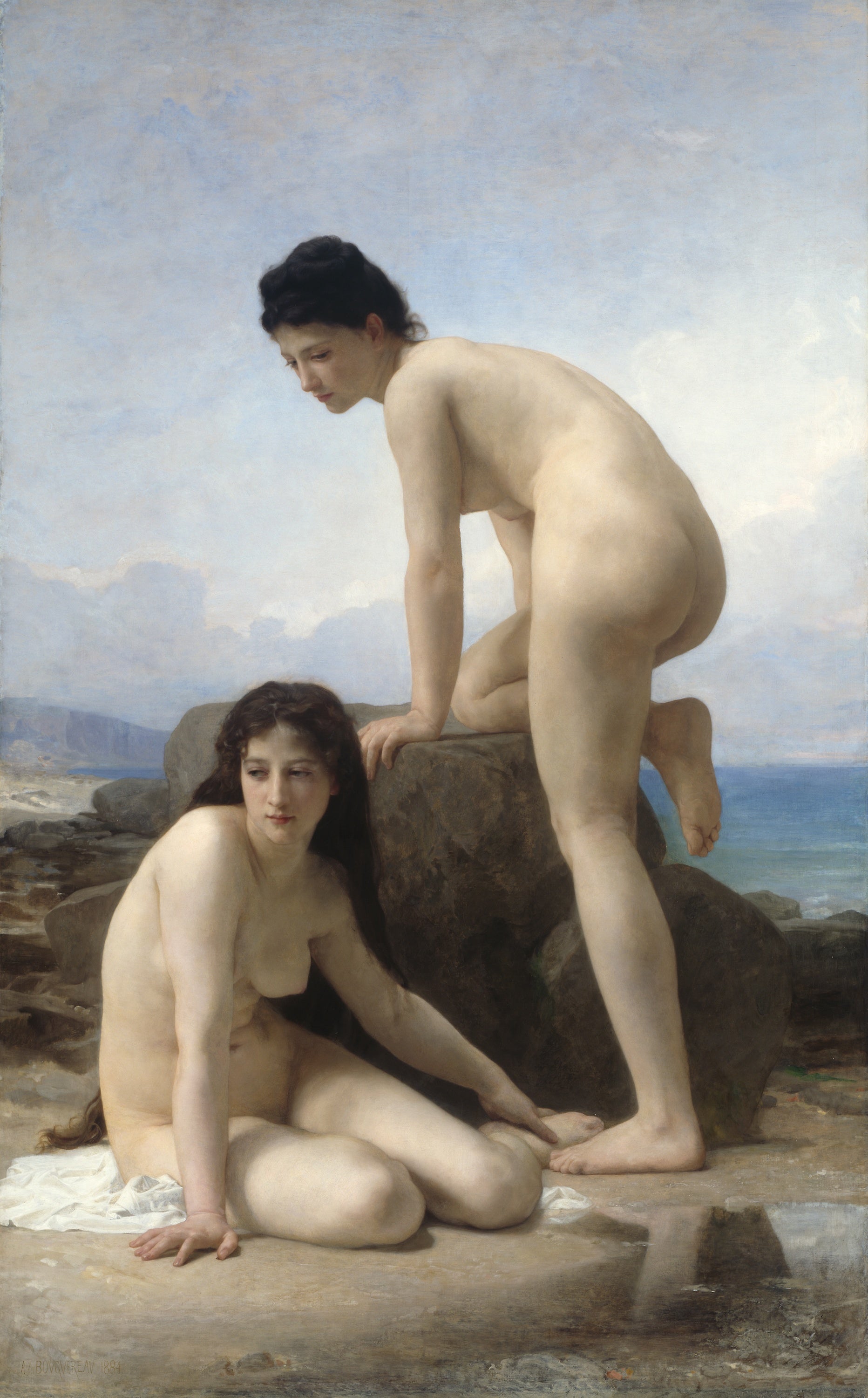 The Two Bathers - Bouguereau