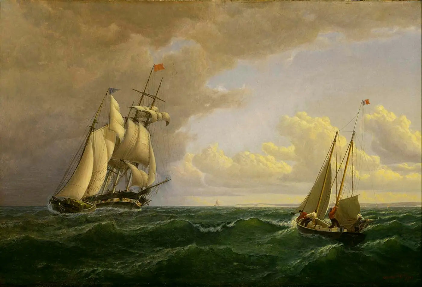 Baleinier au large du vignoble - Vers l’extérieur - William Bradford - Alpha Reproduction