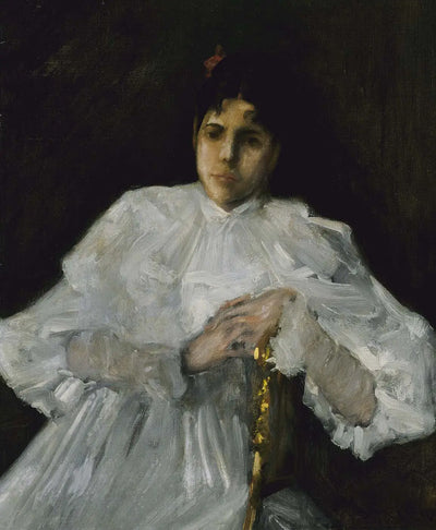 Fille en blanc - William Merritt Chase - Alpha Reproduction