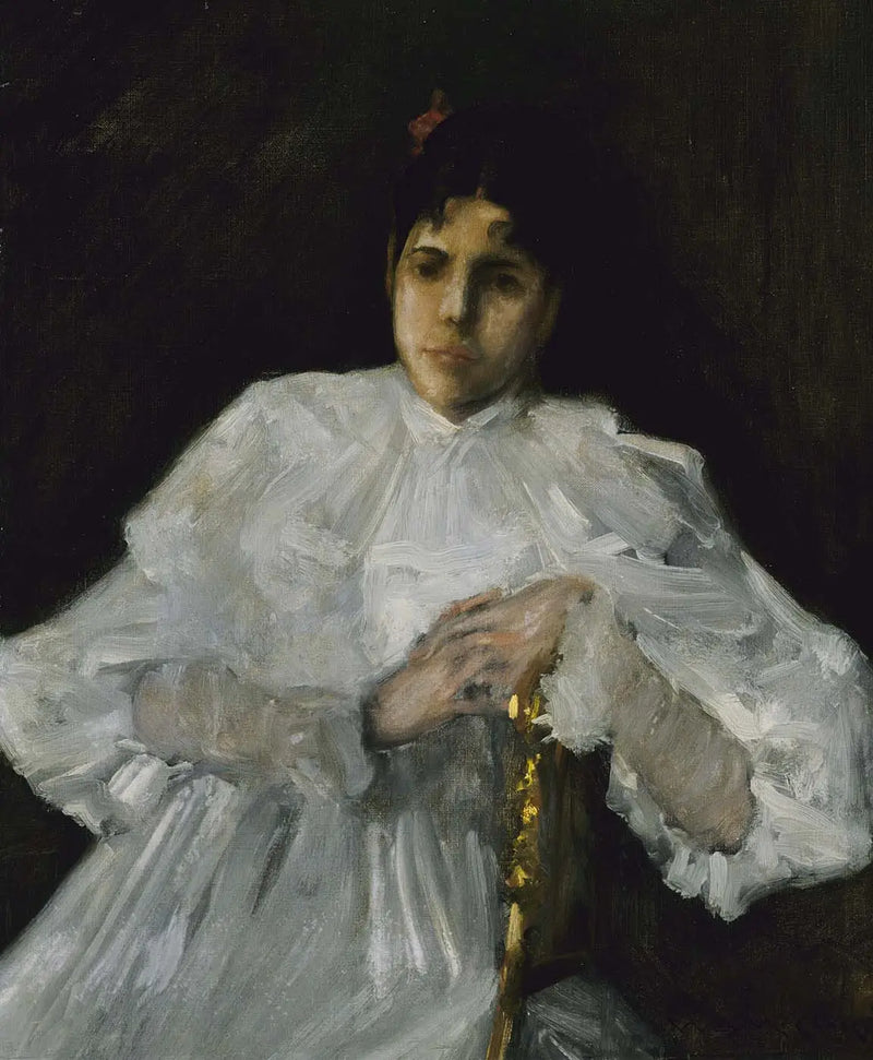Girl in White - William Merritt Chase