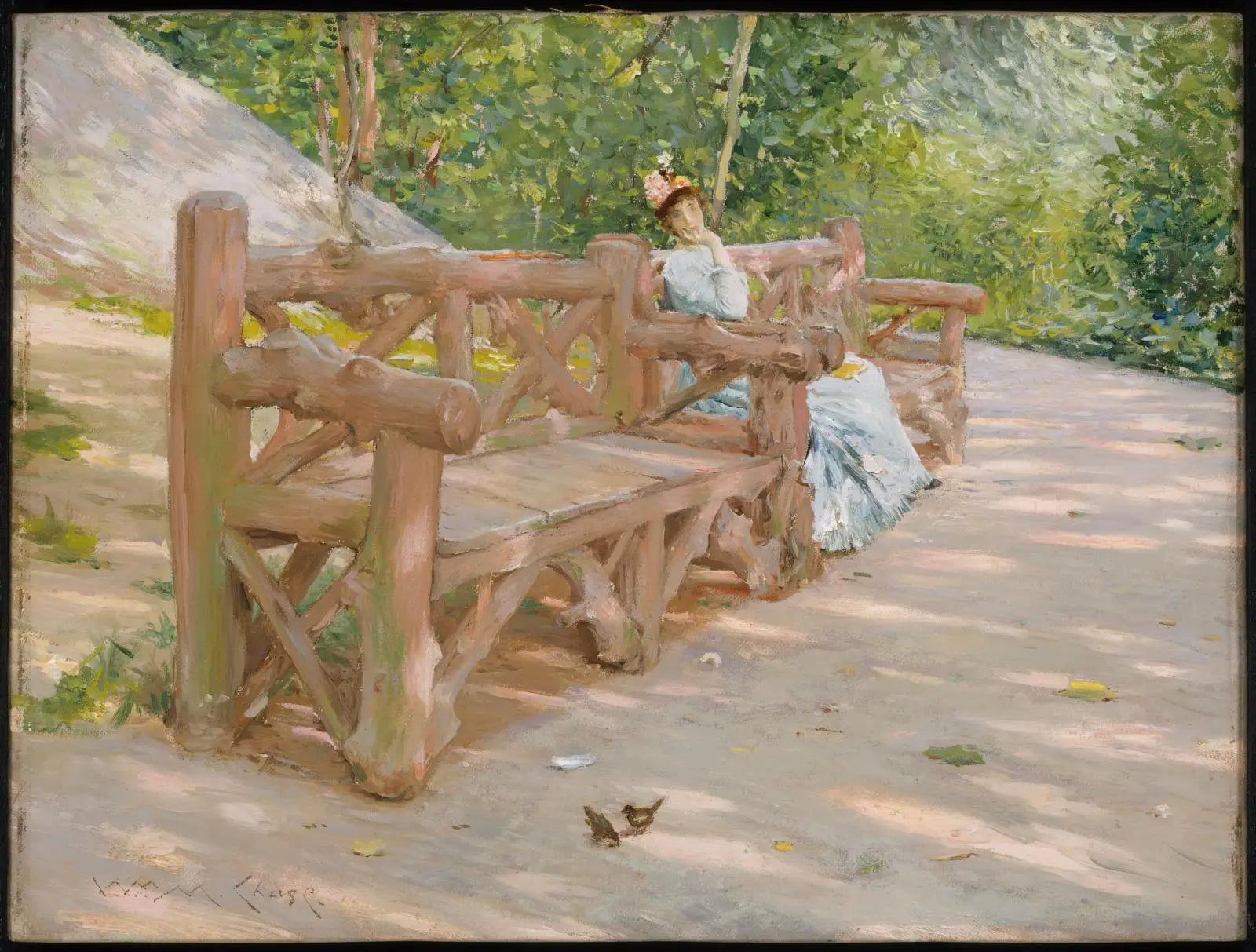 Banc de parc - William Merritt Chase - Alpha Reproduction