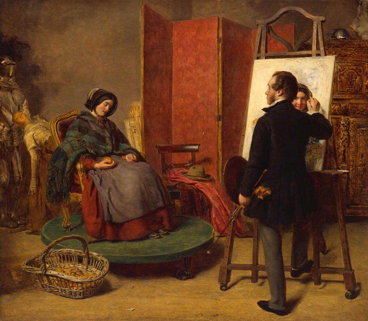 Le modèle endormi - William Powell Frith