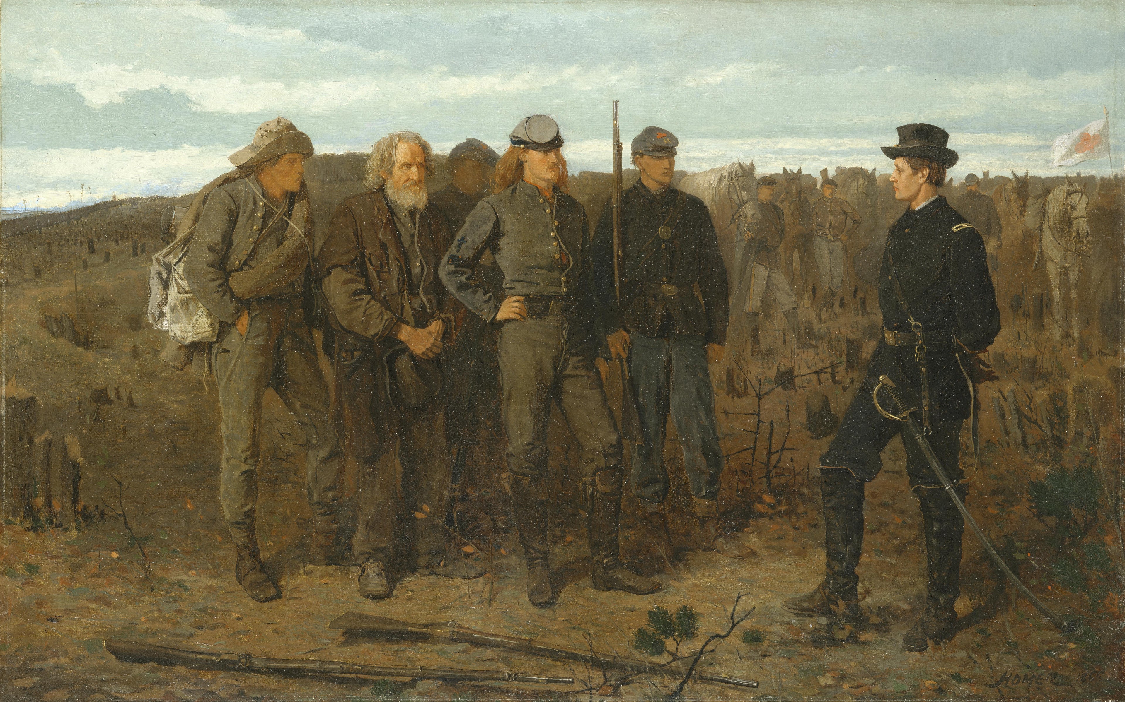 Prisonniers revenant du front - Winslow Homer