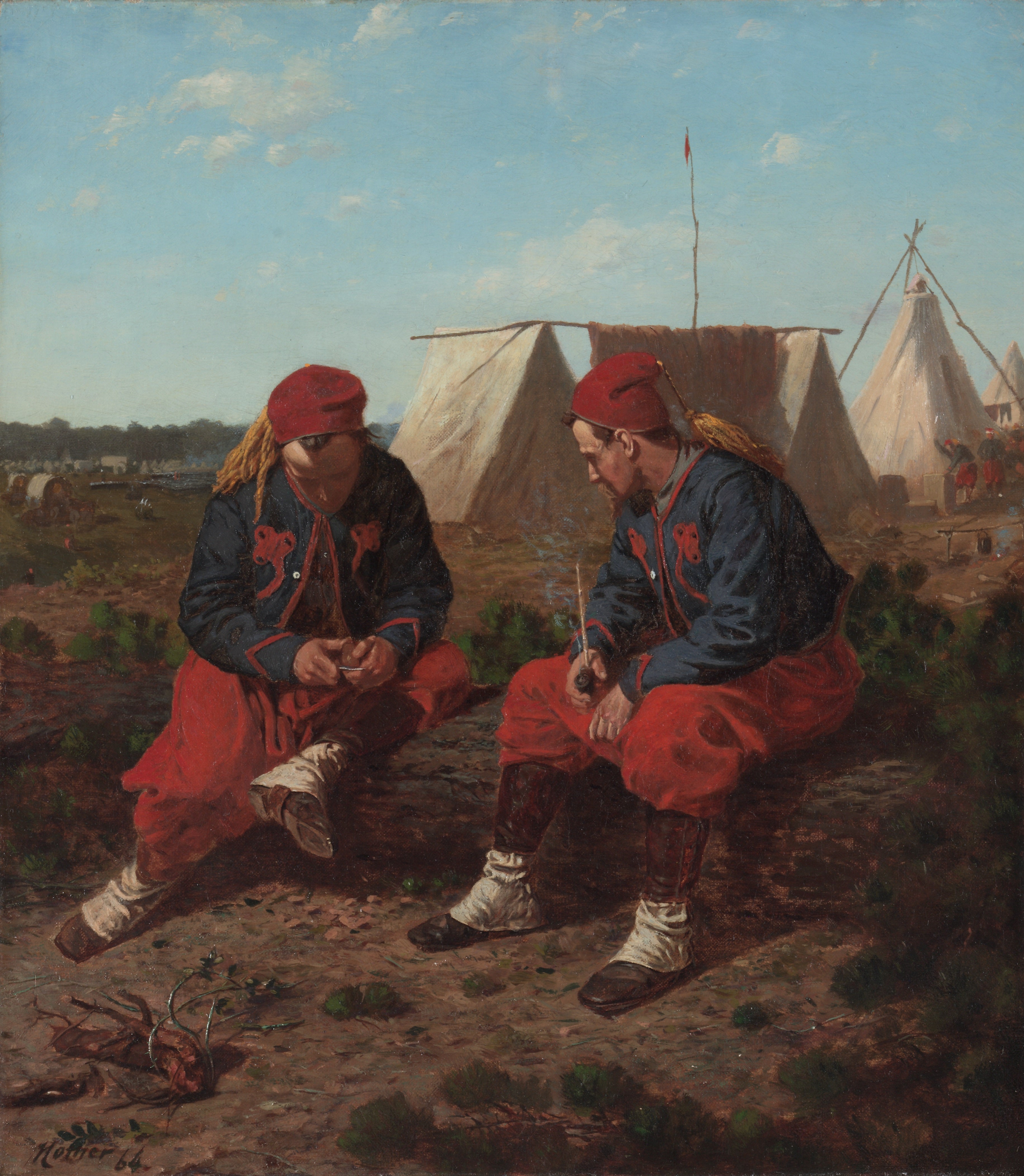La pipe en bois de bruyère - Winslow Homer