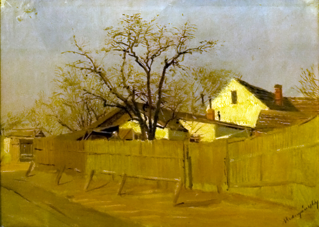 Rue d’hiver, László Mednyánszky, Date non précisée