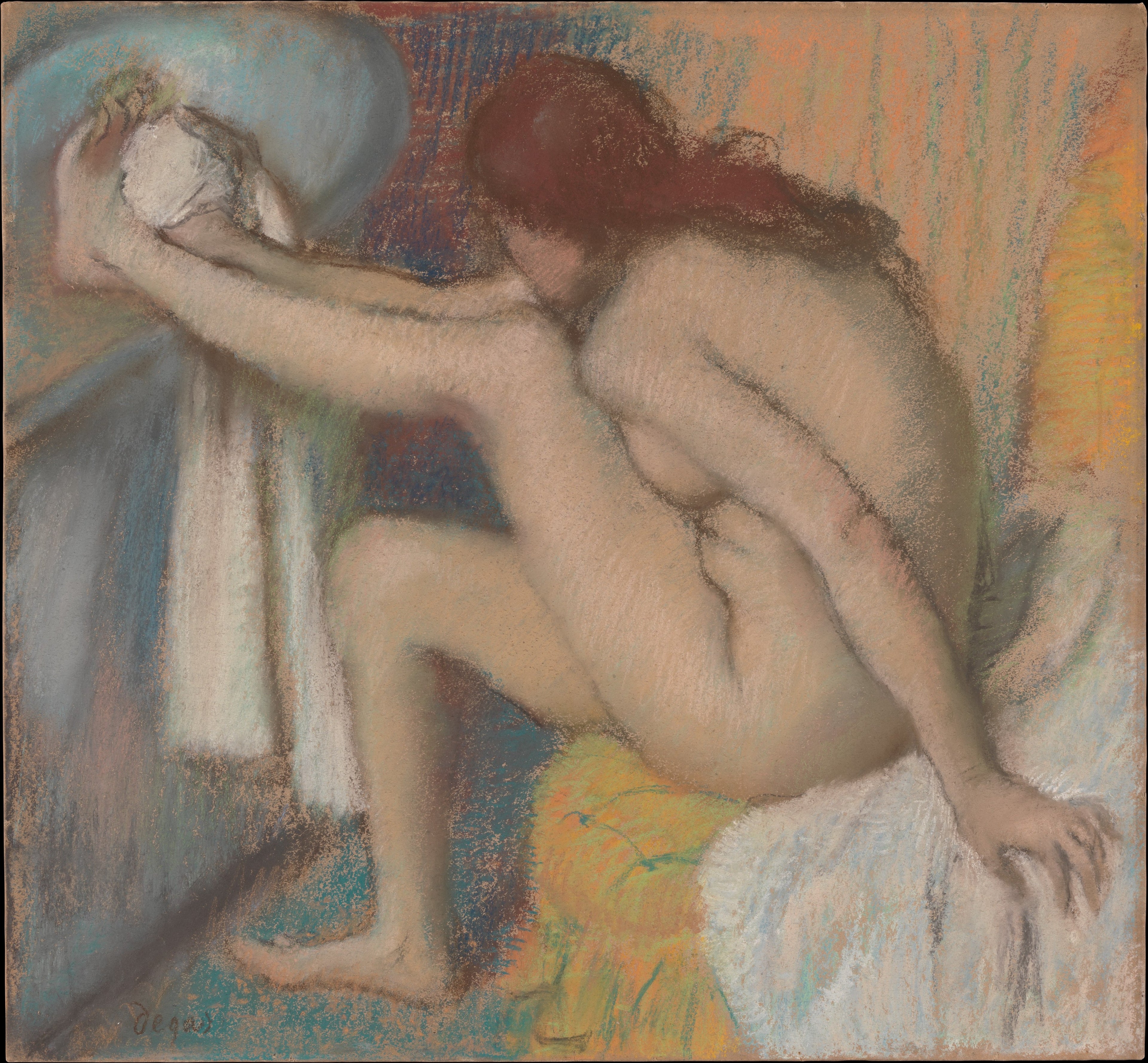 Reproduction du tableau « Femme séchant ses pieds - Edgar Degas » par Alpha Reproduction en peinture à l’huile