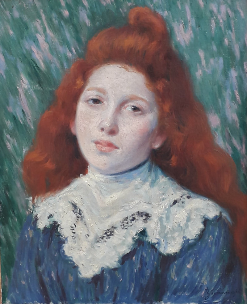 Girl in White Collar - Federico Zandomeneghi