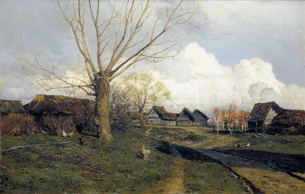 Savvinskaya village near Zvenigorod - Isaac Levitan