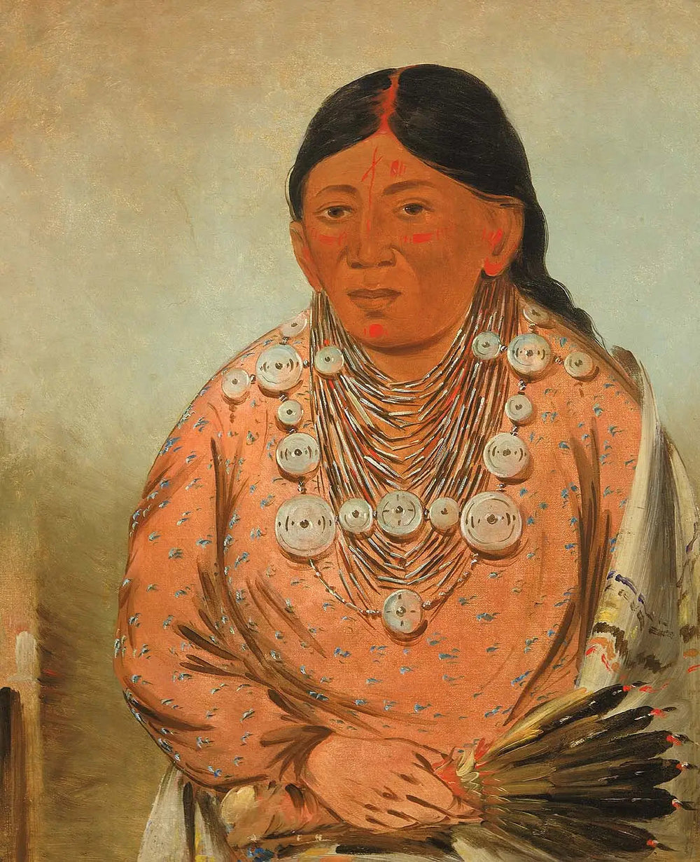 A'h-tee-wát-o-mee, une femme - George Catlin image 1 reproduction réalisée par Alpha Reproduction