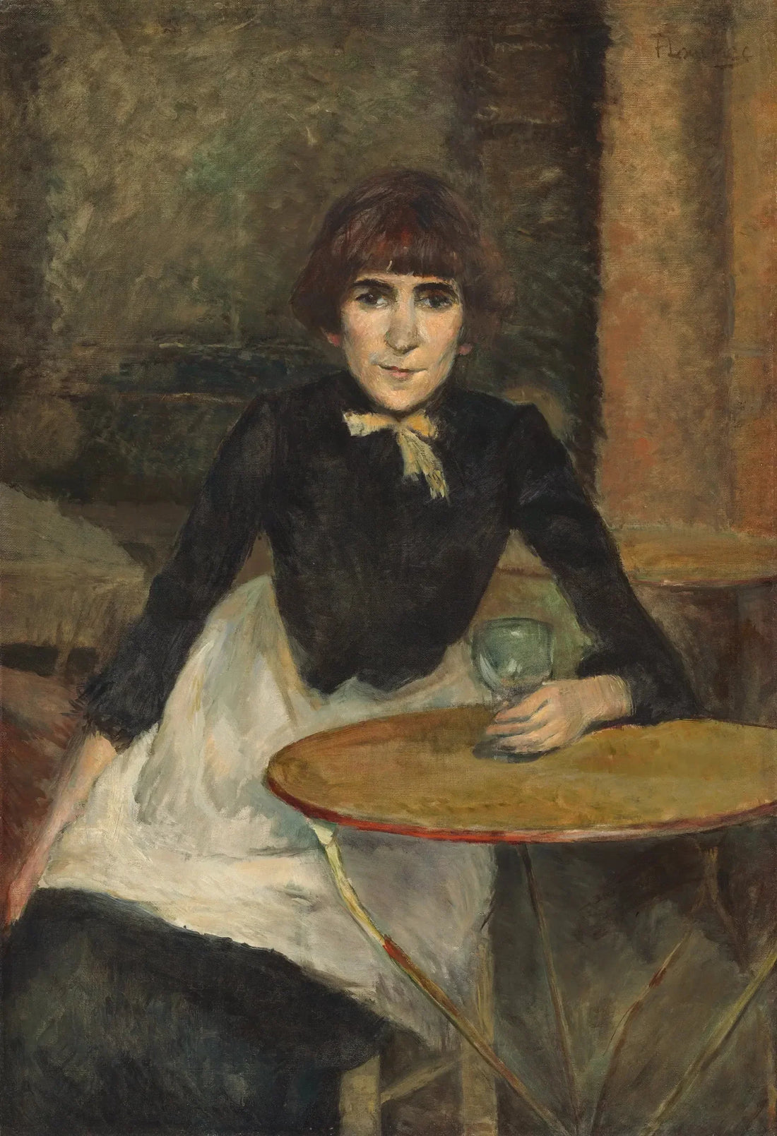 At the Bastille (Jeanne Wenz) - Henri de Toulouse-Lautrec