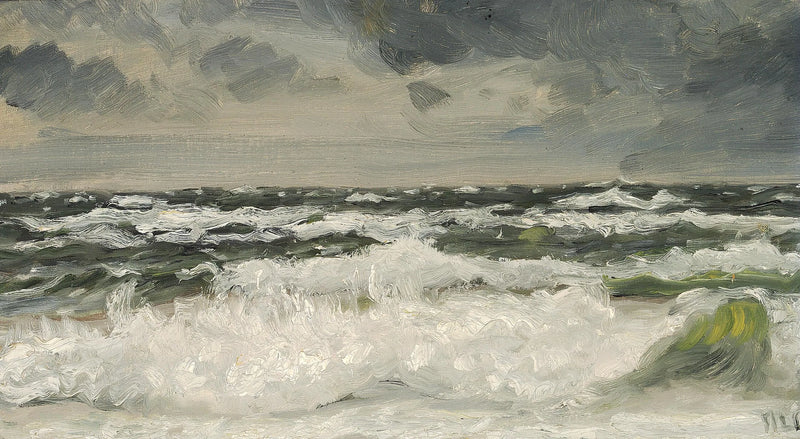 At Skagen beach. -Michael Peter Ancher