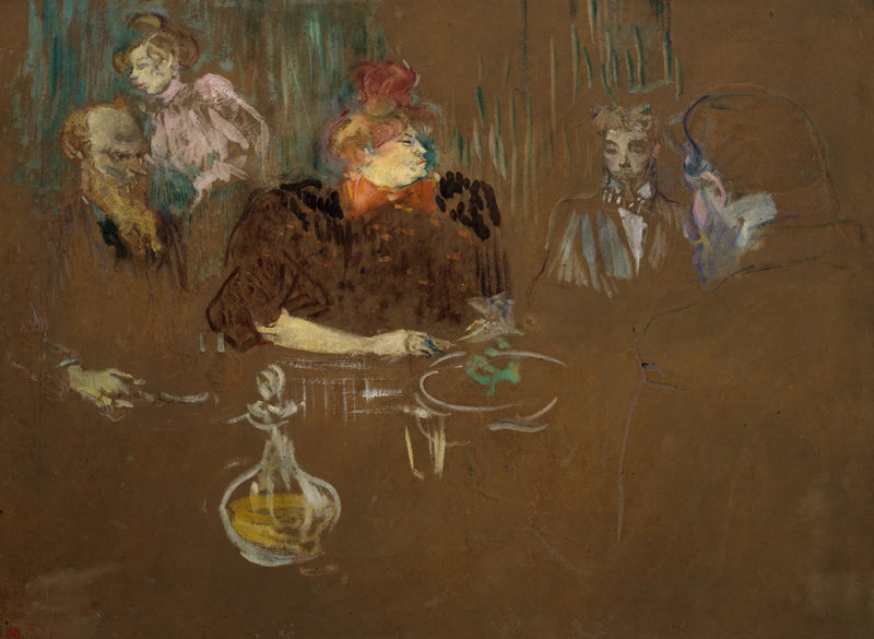 At the Table of Mr. and Mrs. Natanson - Henri de Toulouse-Lautrec