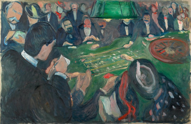 At the Roulette Table in Monte Carlo - Edvard Munch