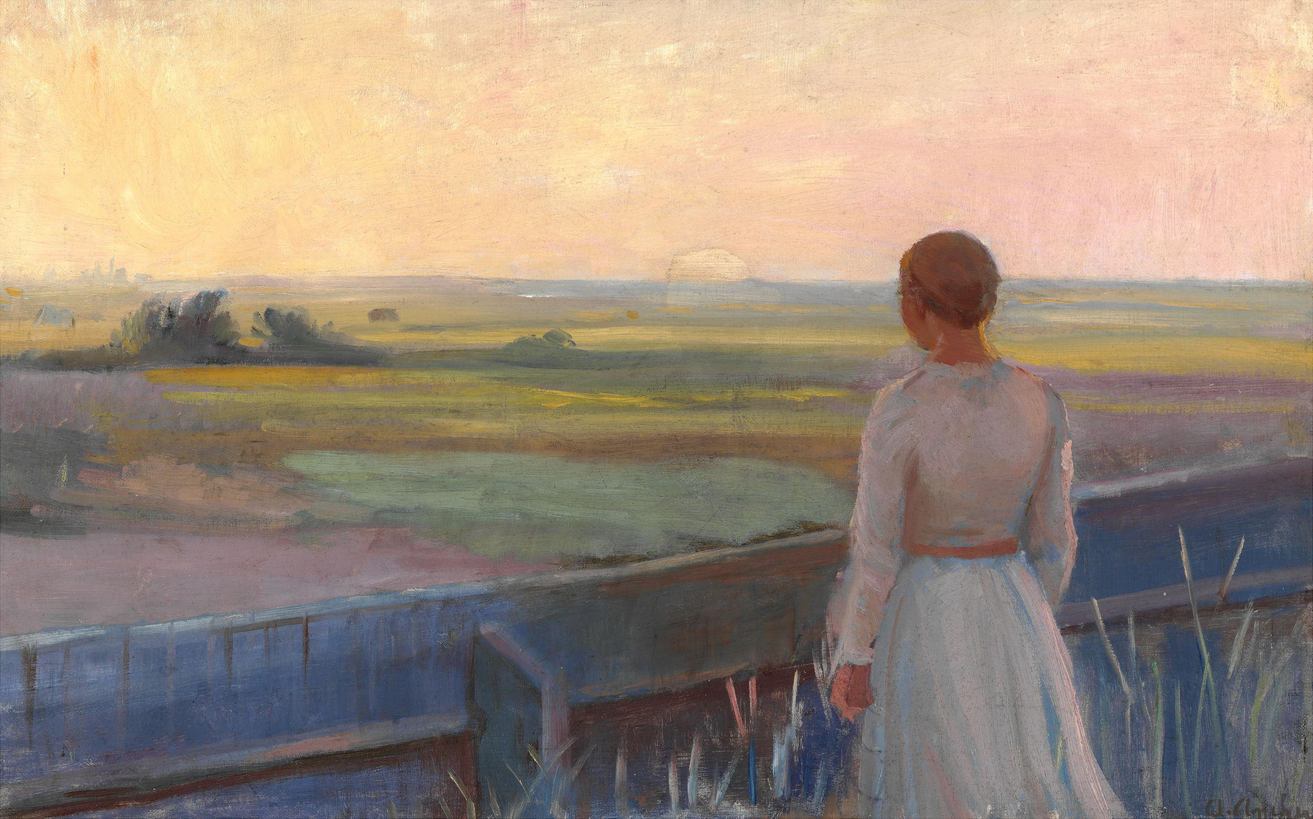 À la tombée du soir - Anna Ancher - Alpha Reproduction
