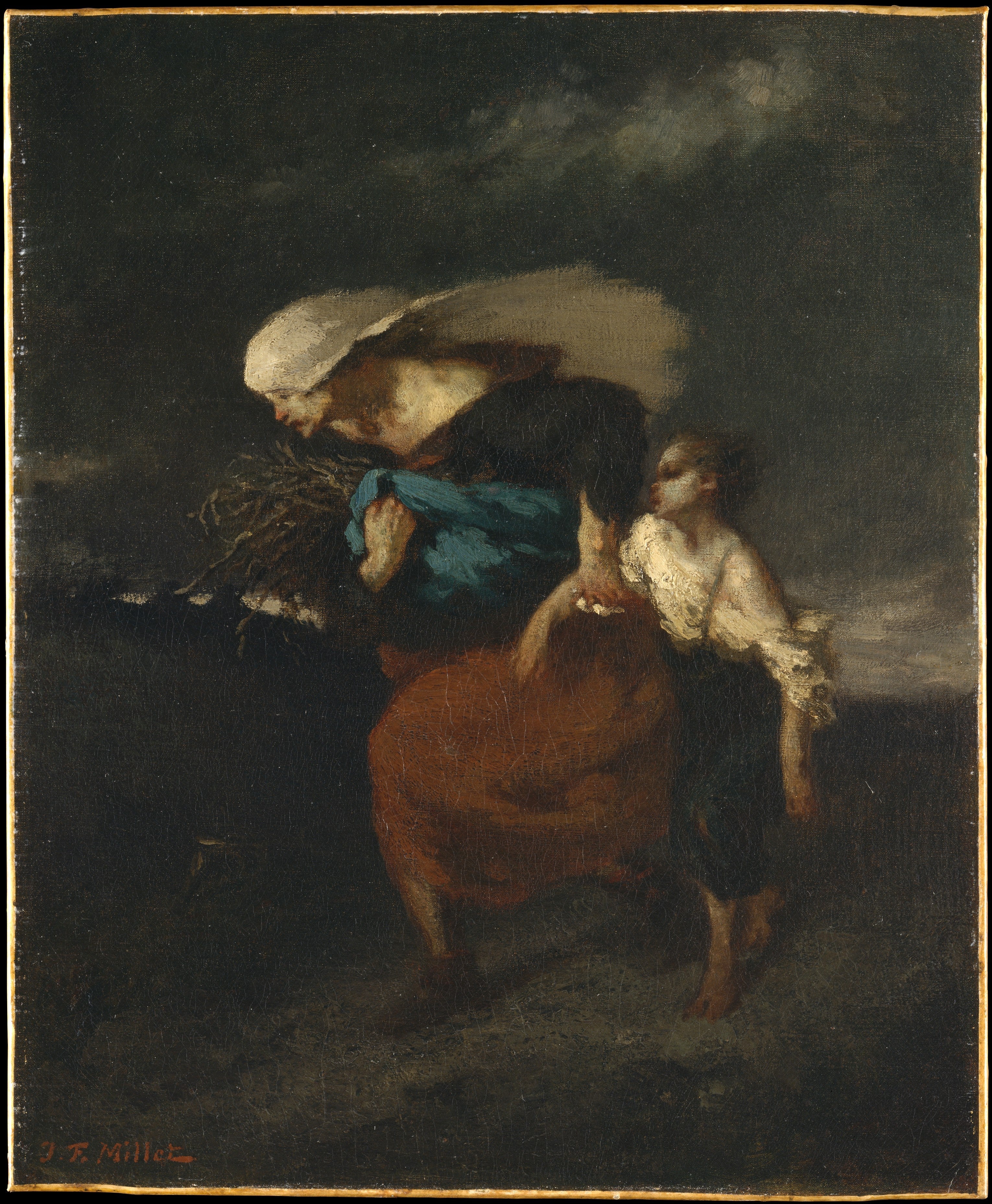 Sheltered from the Storm - Jean-François Millet