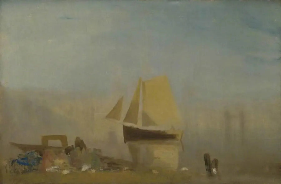 A Sail Boat at Rouen - J. M. W. Turner