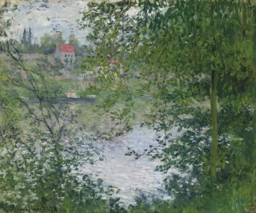 Through the Trees, Île de la Grande Jatte - Claude Monet