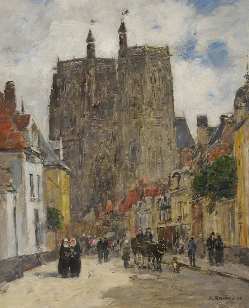 Abbeville: Church of Saint-Vulfran - Eugène Boudin