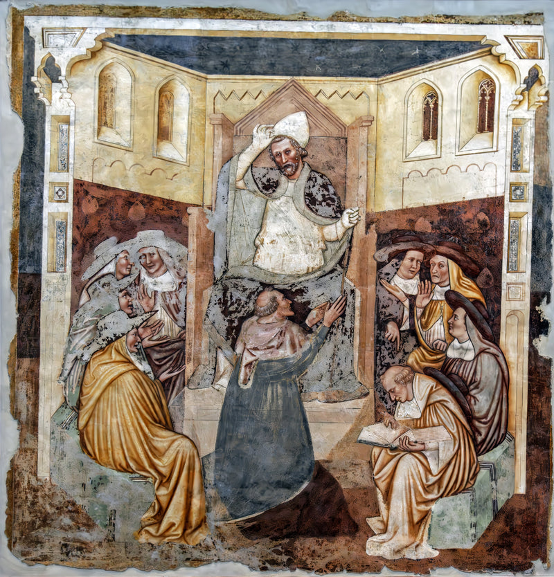 Abdication of the Pope (Stories of Saint Ursula) - Tomaso da Modena
