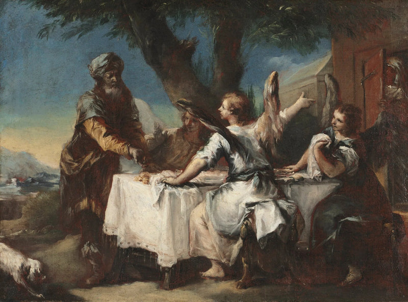 Abraham accueille les three angels - Francesco Guardi