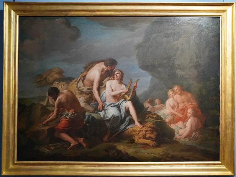 Achille instructed in music by the centaur Chiron - Nicolas-Bernard Lépicié