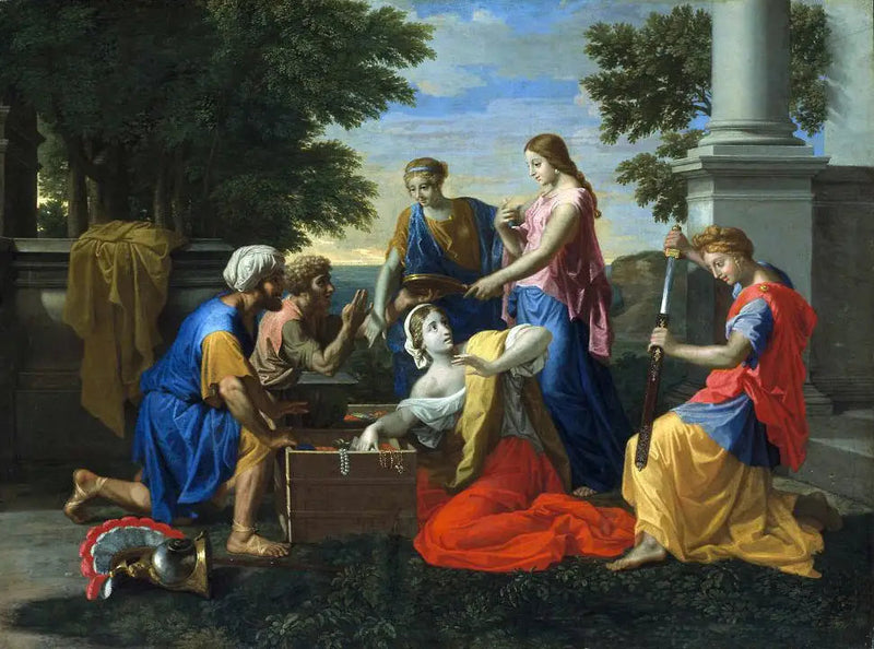 Achilles among the daughters of King Lycomedes - Nicolas Poussin