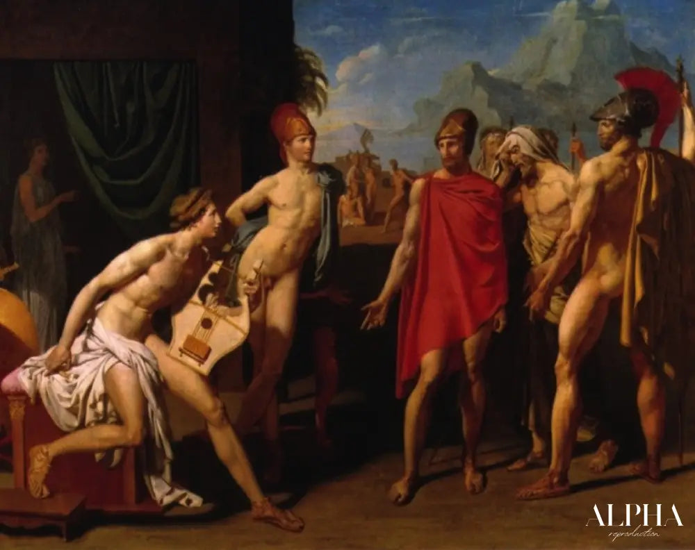 Achille recevant les envoyés d'Agamemnon - Jean-Auguste-Dominique Ingres - Reproductions de tableaux et peintures haut de gamme