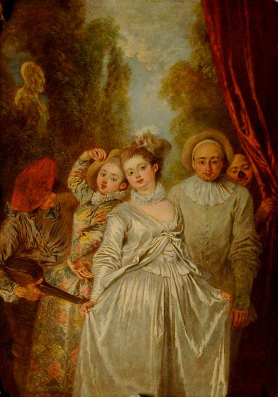 Actors of the Italian troupe - Antoine Watteau