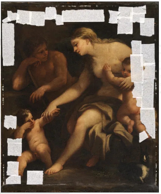 Adam and Eve, with Cain and Abel - Luca Giordano