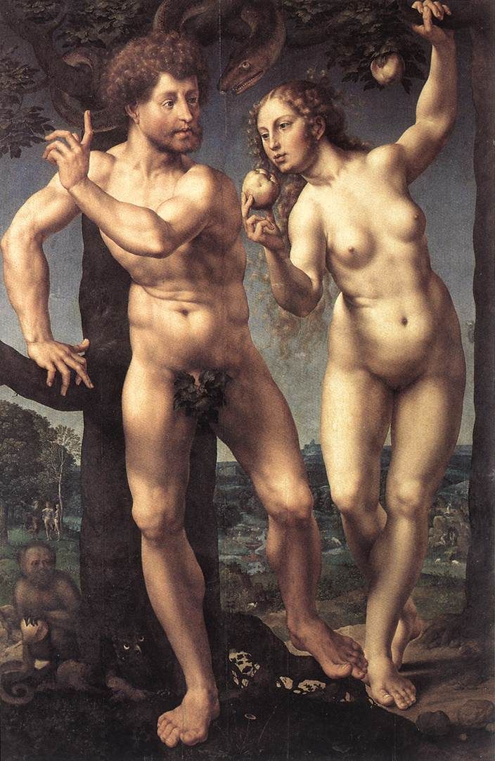 Adam and Eve - Jan Gossaert
