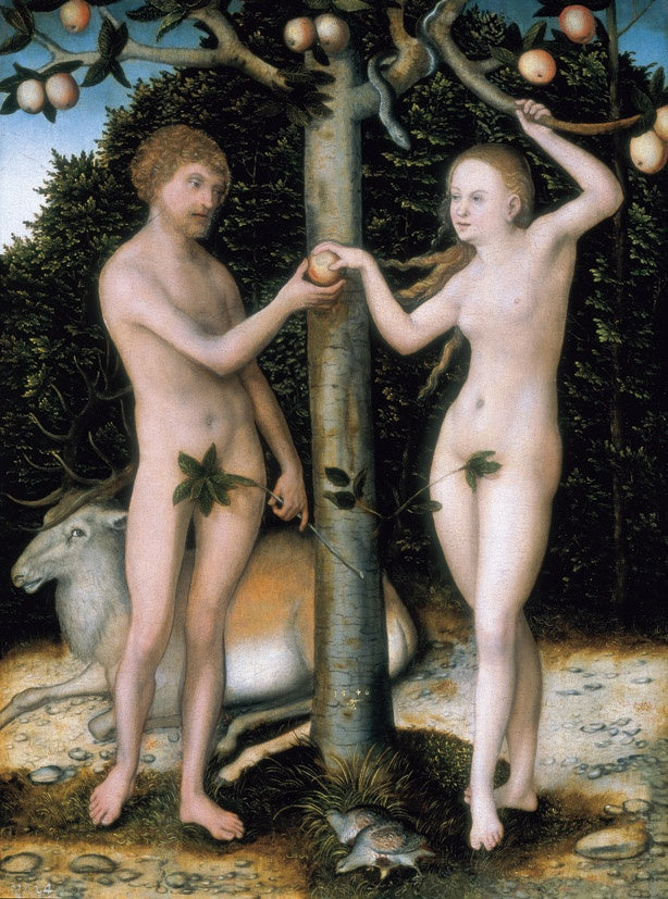 Adam and Eve - The Fall of Man - Lucas Cranach the Elder
