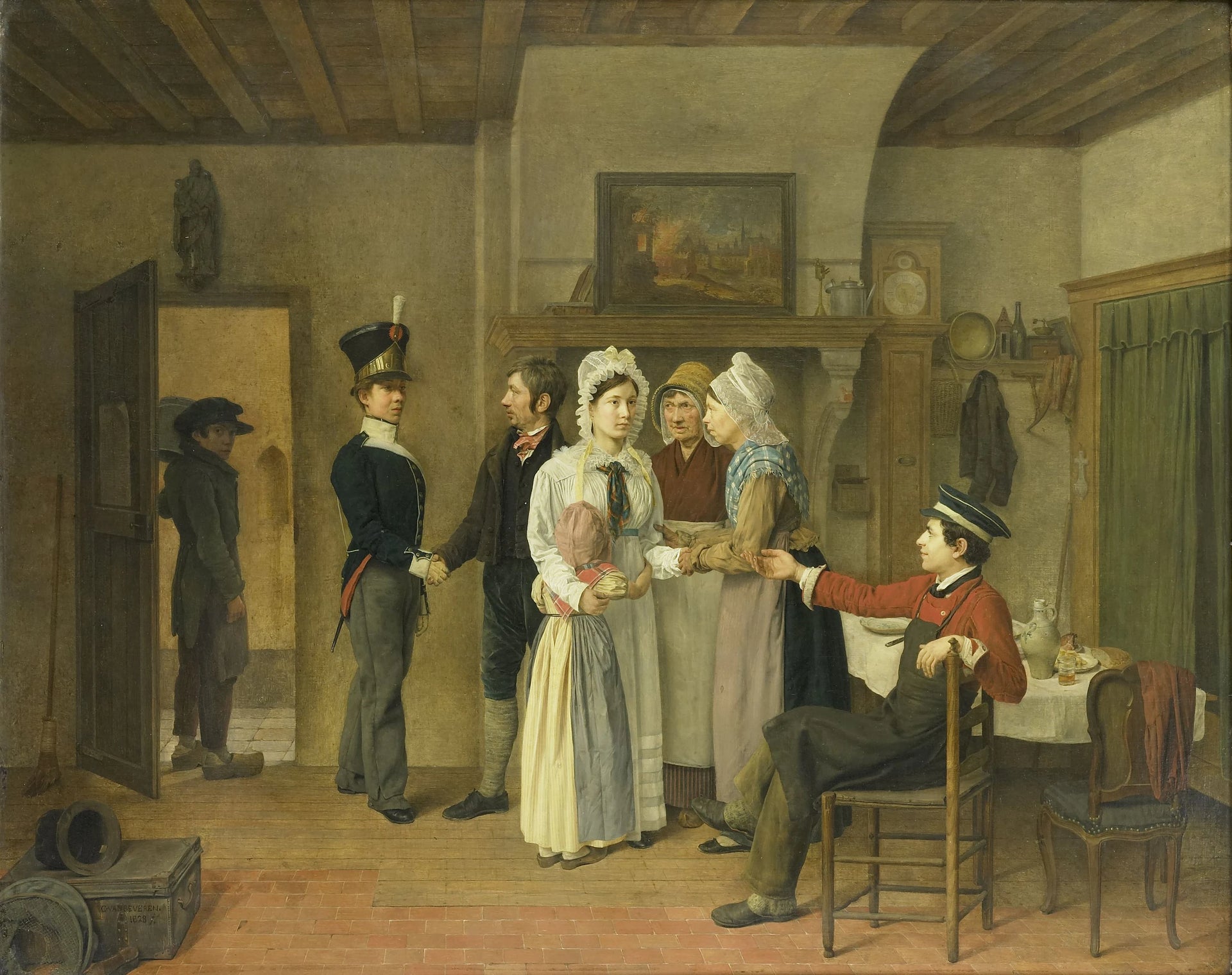 Les adieux du soldat - Charles Van Beveren