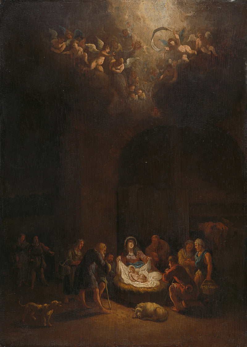 L'Adoration des bergers - Pieter Bout