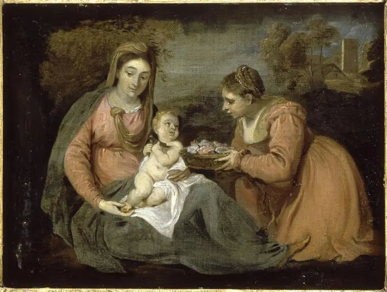 Adoration of the Child Jesus - David Teniers the Younger