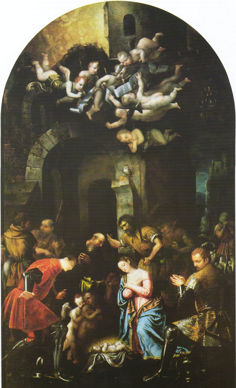 Adoration of the Shepherds with the Nazario Saints and Celso - Alessandro Bonvicino