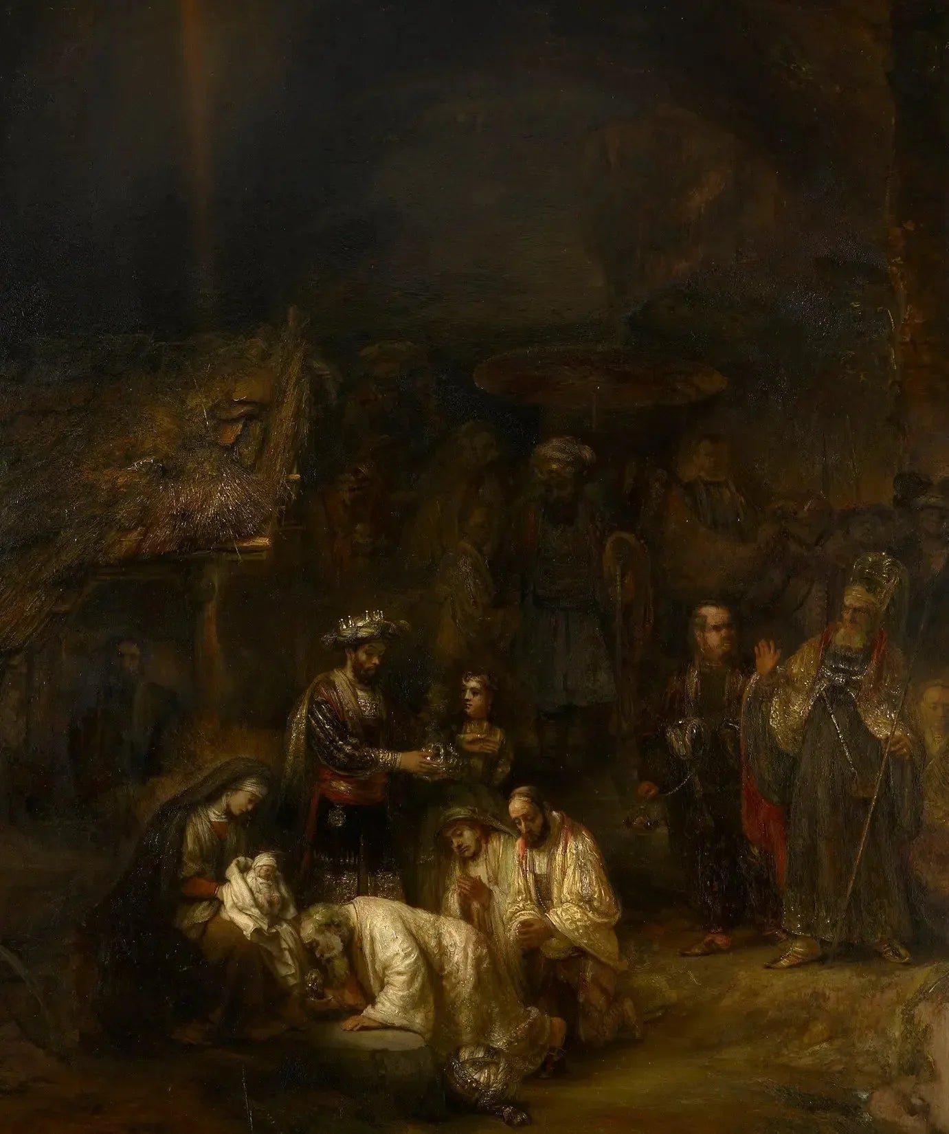 Adoration des Mages - Rembrandt image 1 copie peinte à la main à l’huile