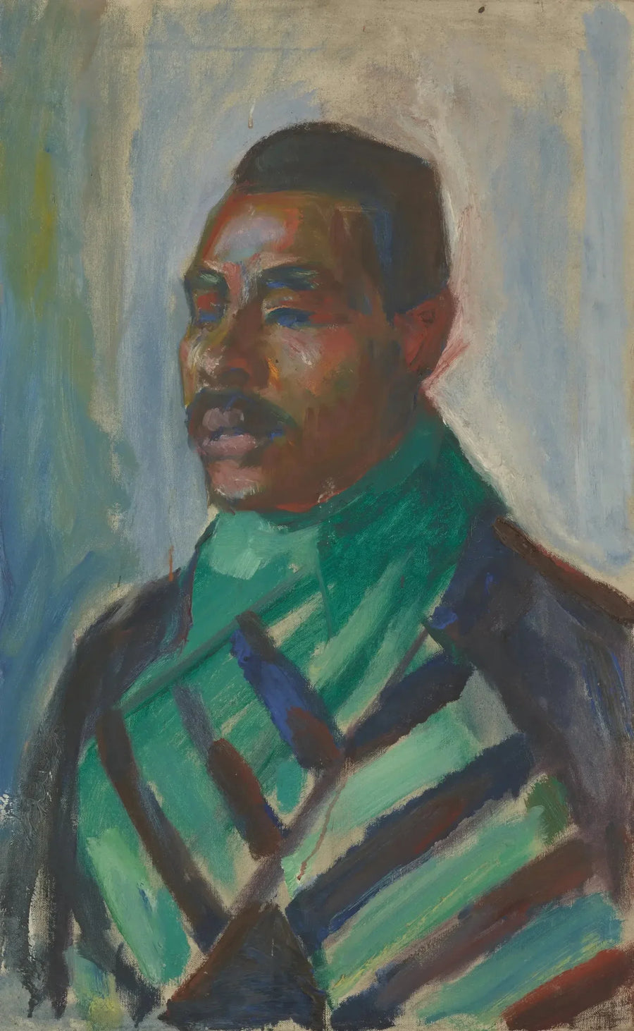 African with Green Scarf - Edvard Munch