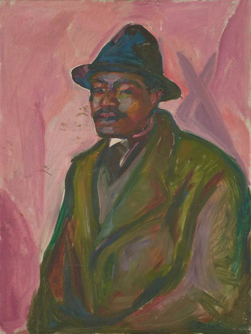 African in Green Coat - Edvard Munch