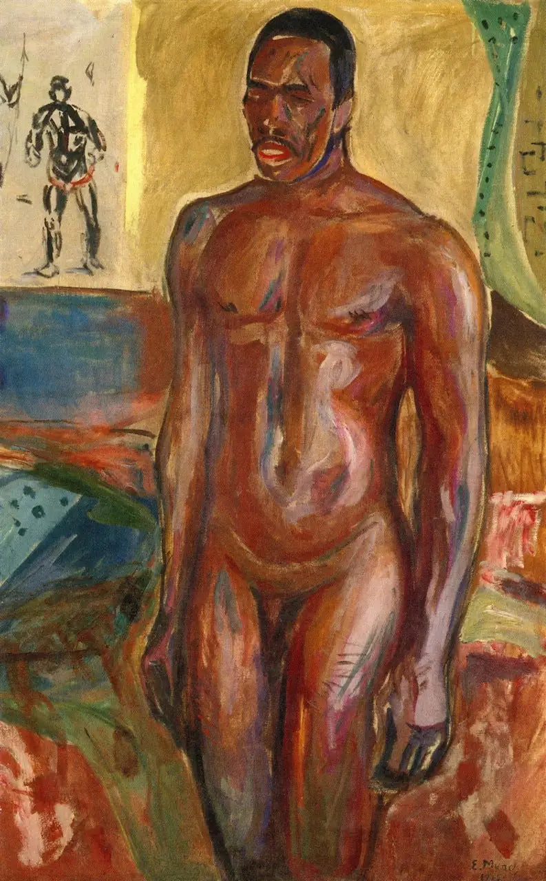 African Nude Standing - Edvard Munch