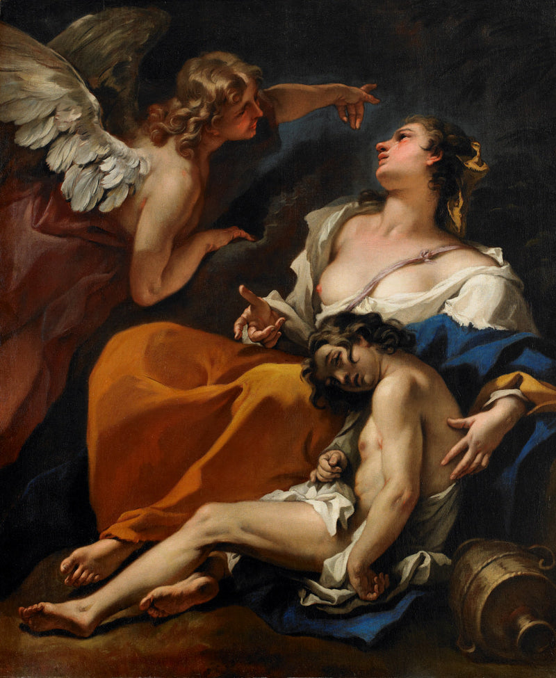 Agar and Ismael Saved by the Angel - Sebastiano Ricci