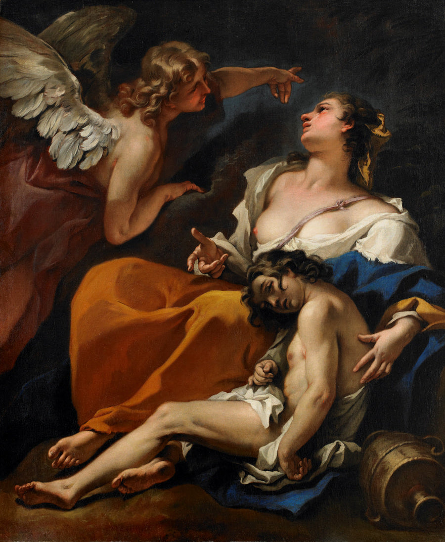 Agar and Ismael Saved by the Angel - Sebastiano Ricci