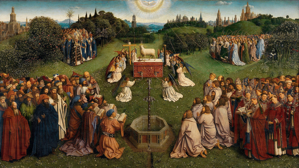 Agneau mystique - Hubert van Eyck - Alpha Reproduction