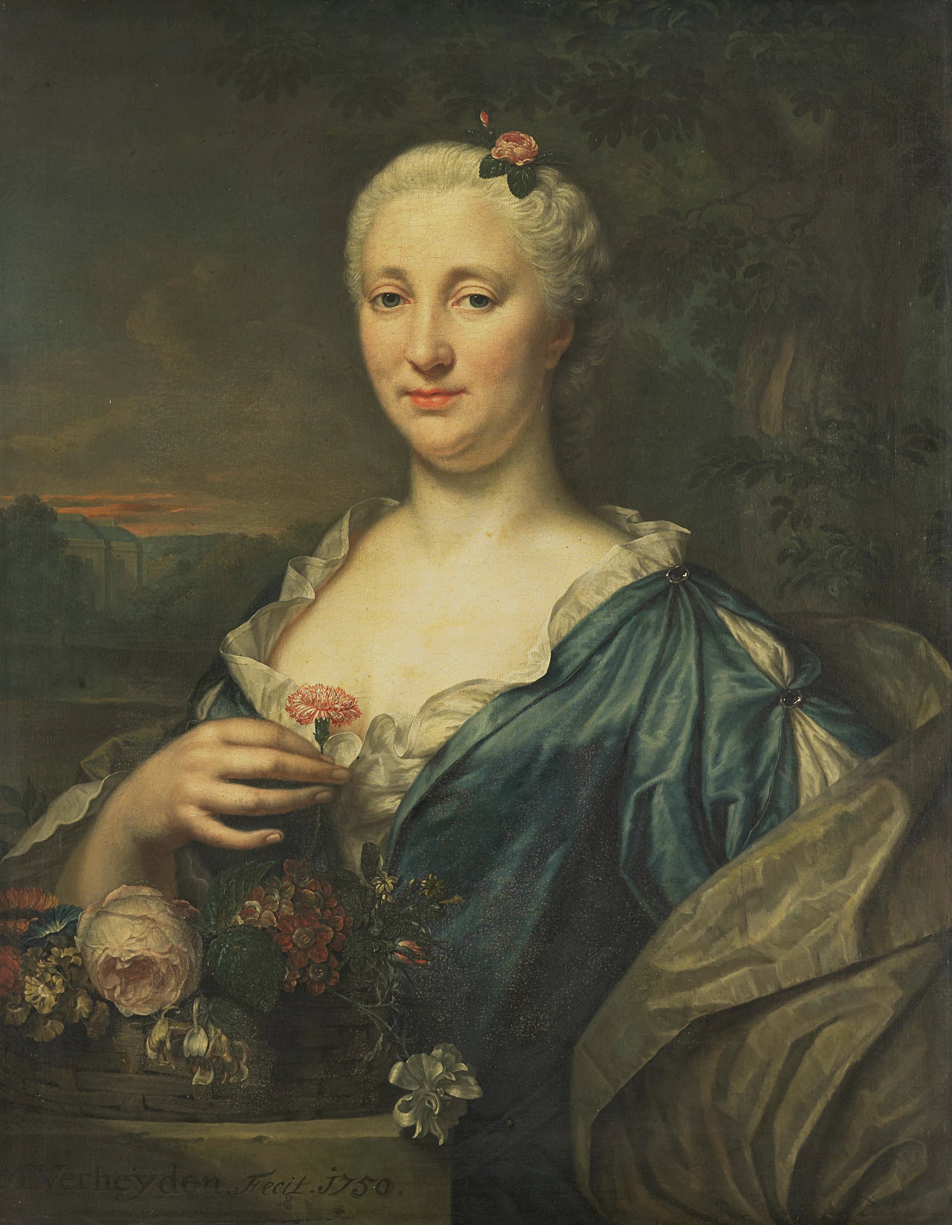Agnès Margaretha Albinus (1713-73). Épouse de Coenraad van Heemskerck - Mattheus Verheyden