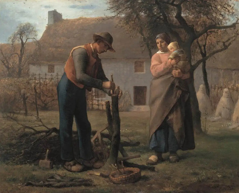 Farmer grafting a tree - Jean-François Millet