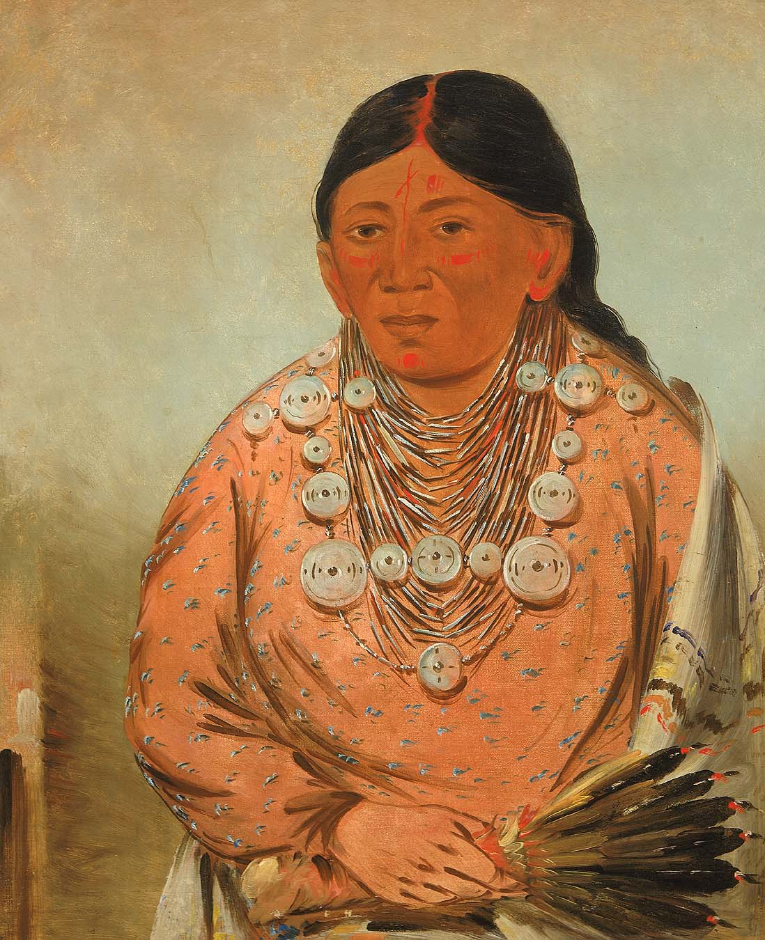 A’h-tee-wát-o-mee une femme - George Catlin - Alpha Reproduction